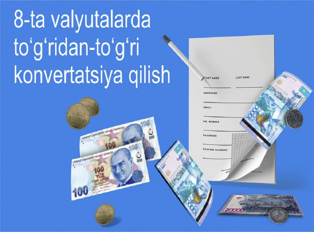 Trastbank konvertatsiya uchun tenge va lira valyutalarini ham muomalaga kiritdi